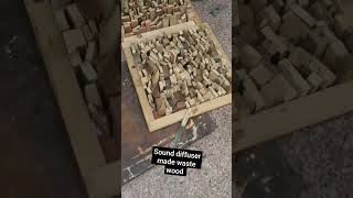 Wooden Sound diffuser made of waste wood by Anuj garg 97795 30016