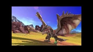 Super Smash Bros. Ultimate Monster Hunter Gameplay - Rathalos Boss Character Assist Trophy