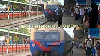 Rare MEMU Incident Bangalore Cantonment - STOPS for ONE Passenger!!