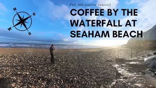 Coffee by the waterfall at Seaham Beach (Explore for yourself 360 Video)