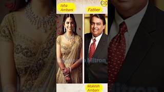 Isha Ambani Real Life Family Members 💗 Father Mukesh Ambani Mother Nita Brother & Husband #shorts