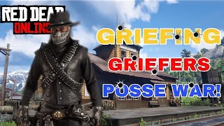 Red Dead Online Griefing Griefers Episode 11 Posse War 😈