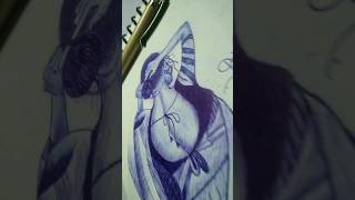 Ball pen Drawing #viral #shortvideo # #ballpendrawing