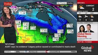 Daintre Christensen - Global Calgary - Weekend Morning News - Weather - Saturday, October 26, 2024.