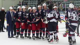 Centennial Cup Final Handshakes