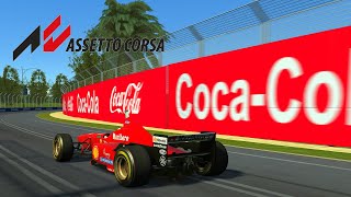 F1 1996 in Assetto Corsa - Onboard | Albert Park Circuit (1996 skin) with Xbox 360 Controller