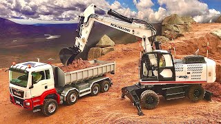 ScaleART Abrollkipper  *  DAMITZ Mobilbagger  *  rc roll of tipper & excavator