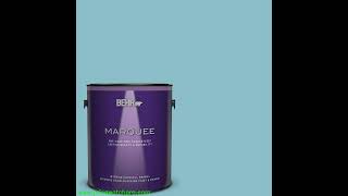 BEHR MARQUEE 1 gal. #S460-3 Blue Echo One-Coat Hide Eggshell Enamel Interior Paint & Primer