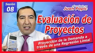 EVALUACIÓN DE PROYECTOS, PROYECCIÓN DE LA DEMANDA a través de una REGRESIÓN LINEAL en PLANILLA EXCEL