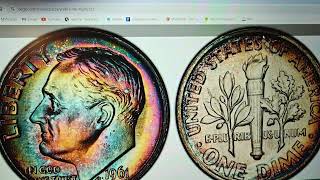 W.I.Y.P ( 1961 silver dime in MS condition grading and pricing. )