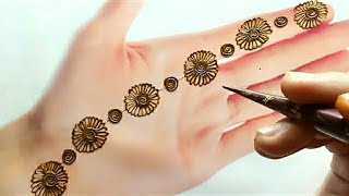 Mehndi trick💞 |Bail mehndi design for front hand | Mehndi designs for hands | #shorts