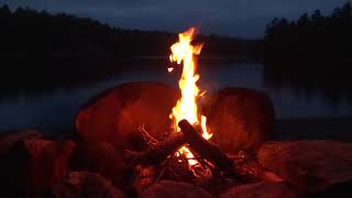 campfire on Horse Lake