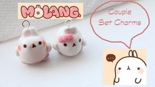 ❤Molang Couple Set Charms❤