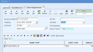 Tutorial Software Akuntansi Seventhsoft - Stok adjusment