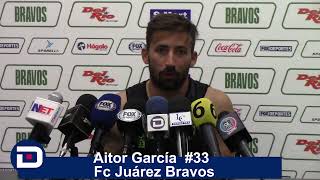 No nos falta gol pero los errores nos están costando puntos: Aitor García #33 FC Júarez Bravos