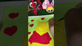 ||cute pooh painting|| #acrylic #karabi #painting #trending #art #pooh #viralshort