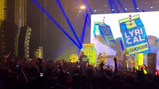 Cole Bennett Throws @lyricalemonade Air Forces Into The Crowd 9th Anniversary Chicago 2022