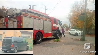 BOMB SQUAD van + Fire truck on scene in Tartu