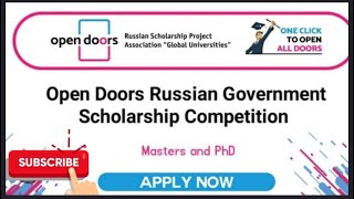 Russian Government Scholarships 2024 | How to apply | Step by Step Guide| No IELTS or Tofel required