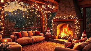 The Best Instrumental Christmas Music with Fire Sounds🎄Merry Christmas 2025🎅🏼Christmas Fireplace