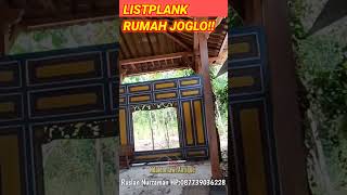 MODEL LISTPLANK RUMAH JOGLO‼️