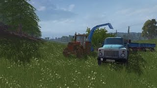 Farming Simulator 2015 #4 Газон, ёлки и Брукс!!! (Летсплей)