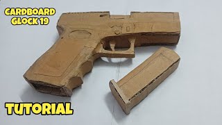 How to make CARDBOARD Glock19 | diy cardboard gun