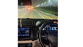 Ford Endeavour Night Drive In National Highway  🔥🤍🤍🔥