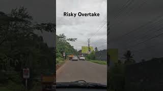 A Risky Overtake.. Please don’t  #driving #cardriving #ytshorts #shorts