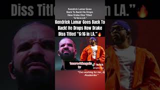 Kendrick Lamar GoesBack2Back & DropsNewDissTitled6:16InLA #slc📺#rapbeef #viral #trending #fyp🏁