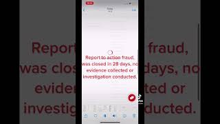 Report to action fraud closed in 28 days no evidence collected