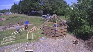 EMES 5th grade fort construction, June 2020