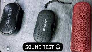 Koleer mini speakers sound test