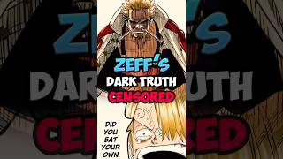 Zeff's dark truth in one piece #anime #onepiece