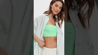 Aerie Real Sun Set Cropped Tube Top | Haut court Aerie Real Sun Set | Sun Set Crop Top #shorts