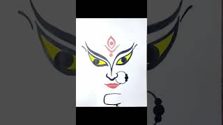 Maa durga painting #shorts #youtubeshorts #viral