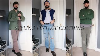 3 Ways To style Vintage Clothing / Mens Fashion 2021