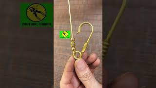 Video tutorial for making a keychain hook by twisting brass wire #diy #tutorial #handmade @Hoco