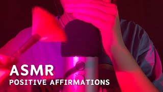 ASMR for Anxiety Relief ✨| Positive Affirmations & Personal Attention (Mouth Sounds & Face Brushing)