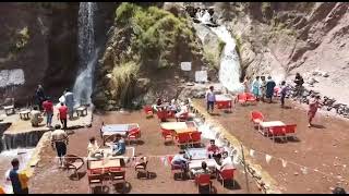 Great Dhani Water Fall Azad Kashmir Drown Camera view