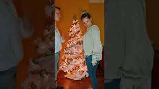 She didn't like that #couples #funnyvideo #christmastree