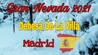 Gran nevada en Madrid 2021// Primer Dia  @ Dehesa de la villa Madrid// Nevada histórica (Part1)