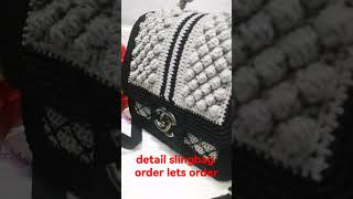 slingbag crochet motif buble and mix