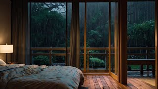 🔴HEAVY RAIN ON THE ROOF of cabin in the forest | Non-stop rain sounds