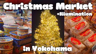 Christmas Market + Illumination in Japan | Yokohama with Kayla