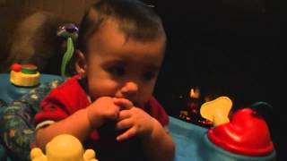 cute baby tries ice cream 1st time very funny face