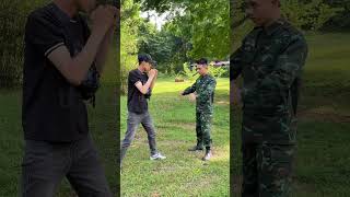 defend yourself when attacked [THAO SELF DEFENSE] #martialarts #vothuat #vothuat  #shorts #kravmaga