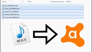 How to change avast sounds