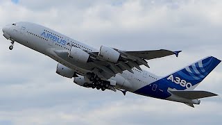 UNBELIEVABLE | AIRBUS A380 STEEP TAKEOFF @ Paris Air Show 2017