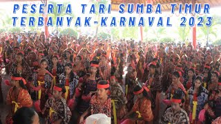 PESERTA TARI SUMBA TIMUR TERBANYAK-KARNAVAL 2023